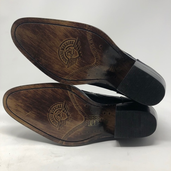 Donato Marrone Black Leather Ankle Boots Men’s 6.5 - Picture 11 of 12